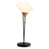 Table Lamp Duco
Antique brass finish | white glass | black finish | black marble base