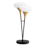 Table Lamp Duco
Antique brass finish | white glass | black finish | black marble base