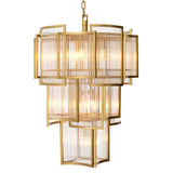 Chandelier Jet Set
Antique brass finish | clear glass