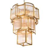 Chandelier Jet Set
Antique brass finish | clear glass