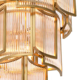 Chandelier Jet Set
Antique brass finish | clear glass