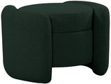 Horizon Boucle Fabric Upholstered Ottoman