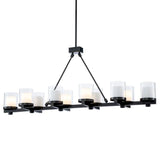 Chandelier Donovan
Bronze highlight finish | clear glass | including faux candle shades