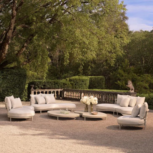 Outdoor Sofa Laguno right
Sand finish | lewis off-white/grey