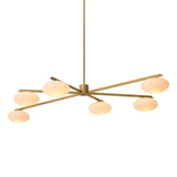 Chandelier Evergreen L
Antique brass finish | white glass