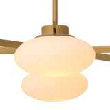 Chandelier Evergreen L
Antique brass finish | white glass