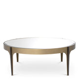 Coffee Table Artemisa S Brushed brass finish | bronze finish | beveled mirror glass