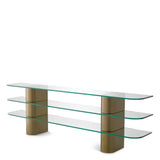 Console Table Lunden
Brushed brass finish | clear glass