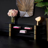 Console Table Lunden
Brushed brass finish | clear glass