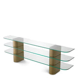 Console Table Lunden
Brushed brass finish | clear glass