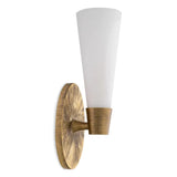 Wall Lamp Nolita Single
Vintage brass finish | white glass