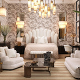 Coffee Table Numa Brushed brass finish | smoke glass