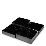 Coffee Table Esposito set of 4 Bronze finish | honed black marble | black base