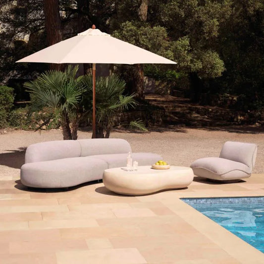 Outdoor Sofa Björn S
Mauritius light grey | black base