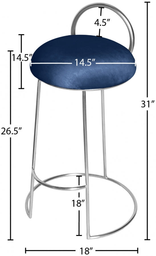 Ring Velvet Counter Stool