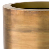 Planter Jasper round high
Vintage brass finish | black base