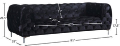 Mercer Velvet Sofa