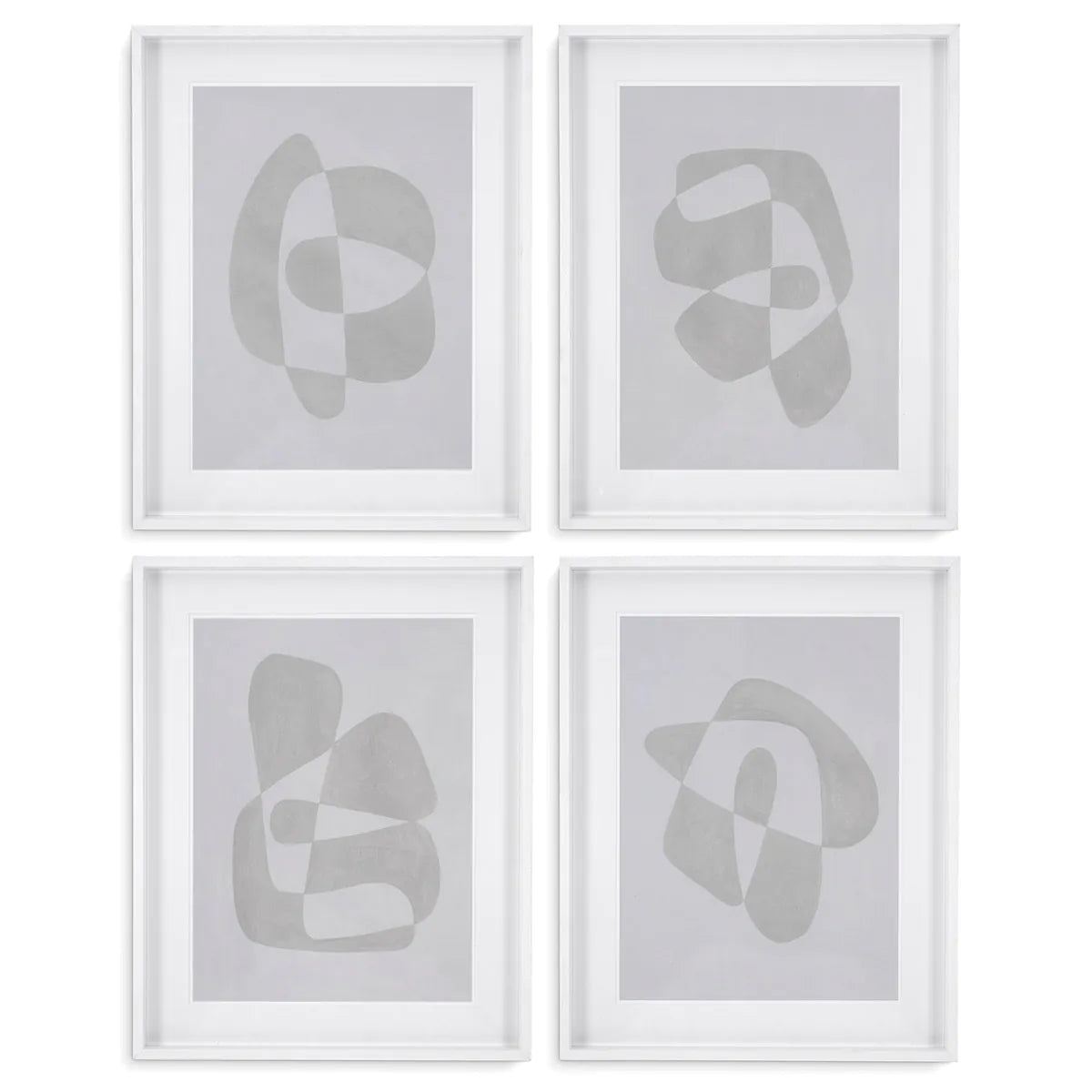 Print Soft shape set of 4