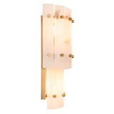 Wall Lamp Blason Double
Alabaster | antique brass finish