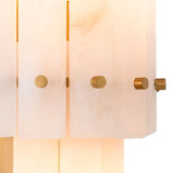 Wall Lamp Blason Double
Alabaster | antique brass finish
