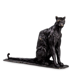 Sculpture Sitting Panther