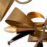 Chandelier Corrientes
Antique brass finish | grey acrylic