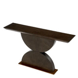 Console Table Spring
Mocha oak veneer | brushed brass finish