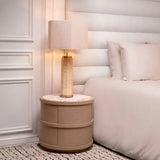 Table Lamp Newman
Travertine | antique brass finish