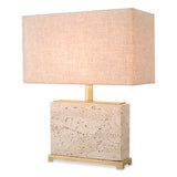 Table Lamp Newton S
Travertine | antique brass finish