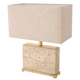 Table Lamp Newton S
Travertine | antique brass finish