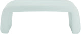 Arc Contemporary Faux Leather Bench - Stylish Seating for Bedroom, Foyer, or Entryway Decor