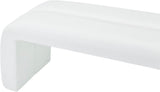Arc Contemporary Faux Leather Bench - Stylish Seating for Bedroom, Foyer, or Entryway Decor