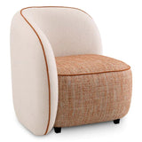 Chair San Marino Left
Sarra off-white | tressa orange | sarra orange piping | black feet