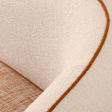 Chair San Marino Left
Sarra off-white | tressa orange | sarra orange piping | black feet