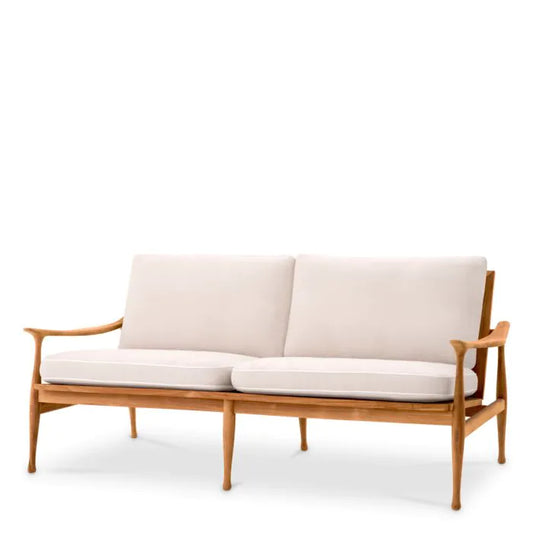 Outdoor Sofa Manzo
Natural teak | flores off-white