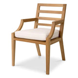 Outdoor Dining Chair Hera
Natural teak | flores off-white