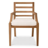 Outdoor Dining Chair Hera
Natural teak | flores off-white