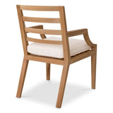 Outdoor Dining Chair Hera
Natural teak | flores off-white