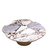 Coffee Table Shapiro Brushed brass finish | marble top