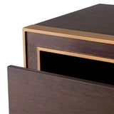 Drawer Dresser Camelot Tall
Brown oak veneer | brushed brass finish