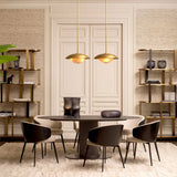 Cabinet Clio Round
Brushed brass finish | black finish | smoke glass