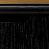 Nightstand Costanzo
Charcoal grey oak veneer | brushed brass finish