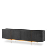 Dresser Bazilian
Charcoal grey oak veneer | brushed brass finish