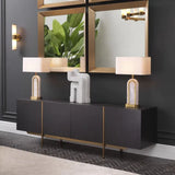Dresser Bazilian
Charcoal grey oak veneer | brushed brass finish