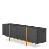 Dresser Bazilian
Charcoal grey oak veneer | brushed brass finish
