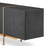Dresser Bazilian
Charcoal grey oak veneer | brushed brass finish