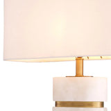 Table Lamp Newall
Antique brass finish | alabaster