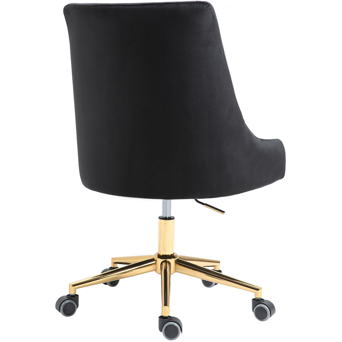 Karina Velvet Office Chair - Rich Gold Base