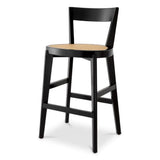 Bar Stool Alvear
Classic black finish | rattan cane webbing