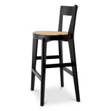 Bar Stool Alvear
Classic black finish | rattan cane webbing